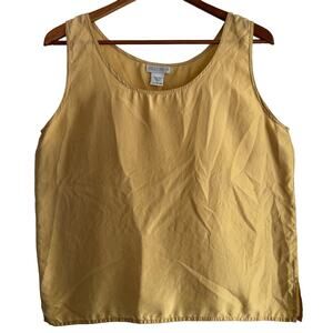 100% silk | L | women’s golden colored tank top